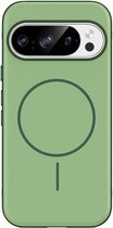 imoshion Hoesje - Geschikt voor Google Pixel 10 / 10 Pro / 11 / 11 Pro - Color Backcover met Thin Magnetische Ring - Donkergroen
