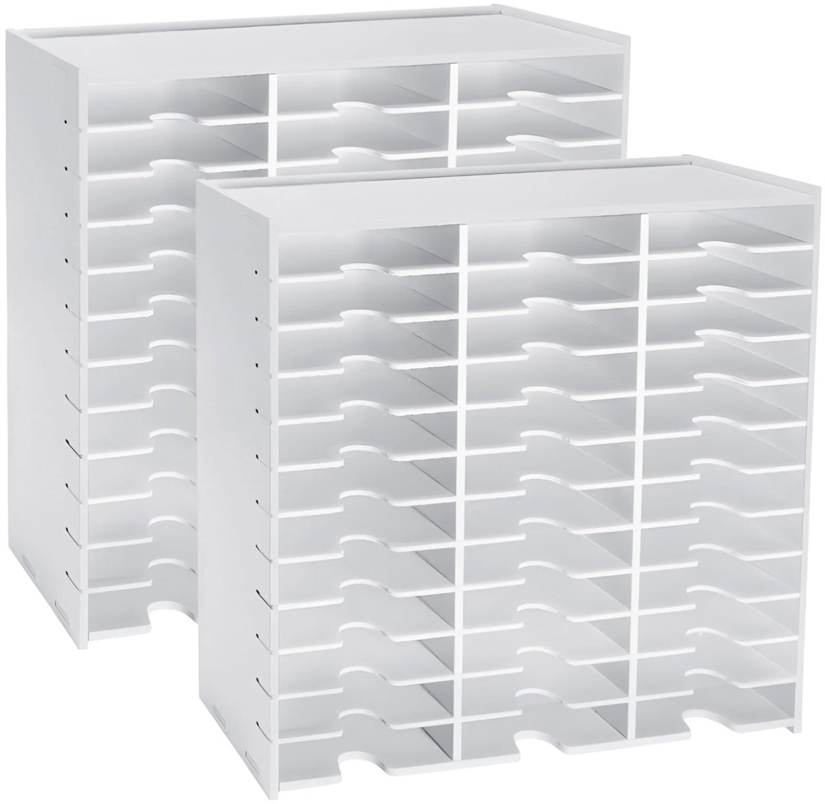 Omgoods - 2 Stuks Inktpad Opslaghouder met 36 Compartimenten - Organizer voor Inktpads