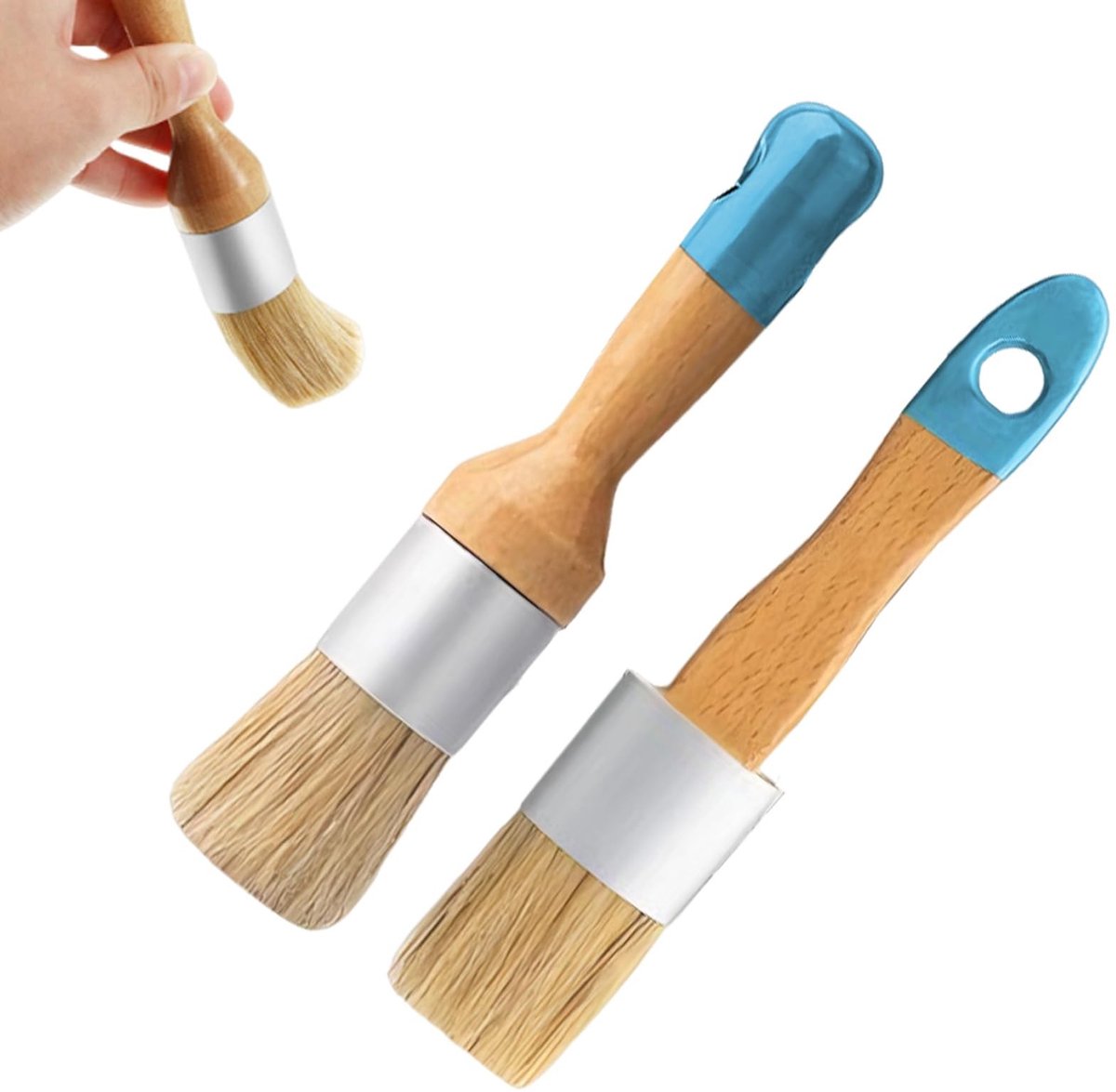 Omgoods - 2 Stuks Krijtborstel Set - Voor Nauwkeurige Decoratie en Schilderwerk