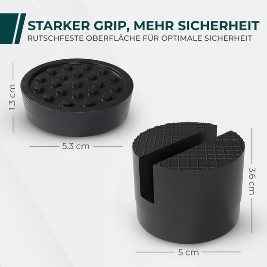 Gummiauflage für Wagenheber - Schutz Pad, Rutschfest, Ideal für Gängige Fahrzeuge — afbeelding 5