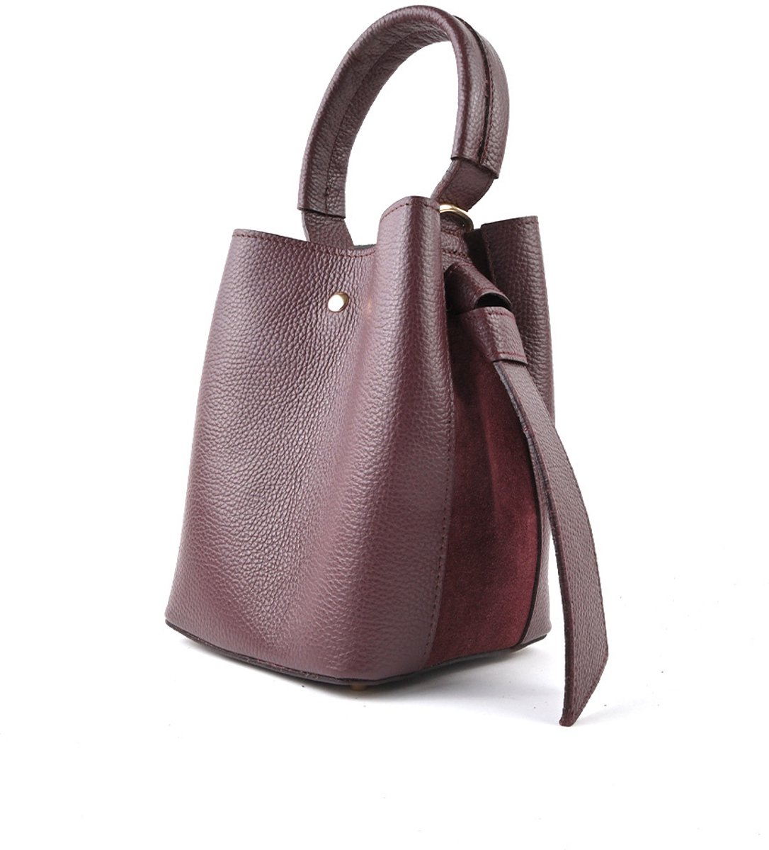 Giuliano lederen handtas Airah - Dames - Made in Italy - Bordeaux