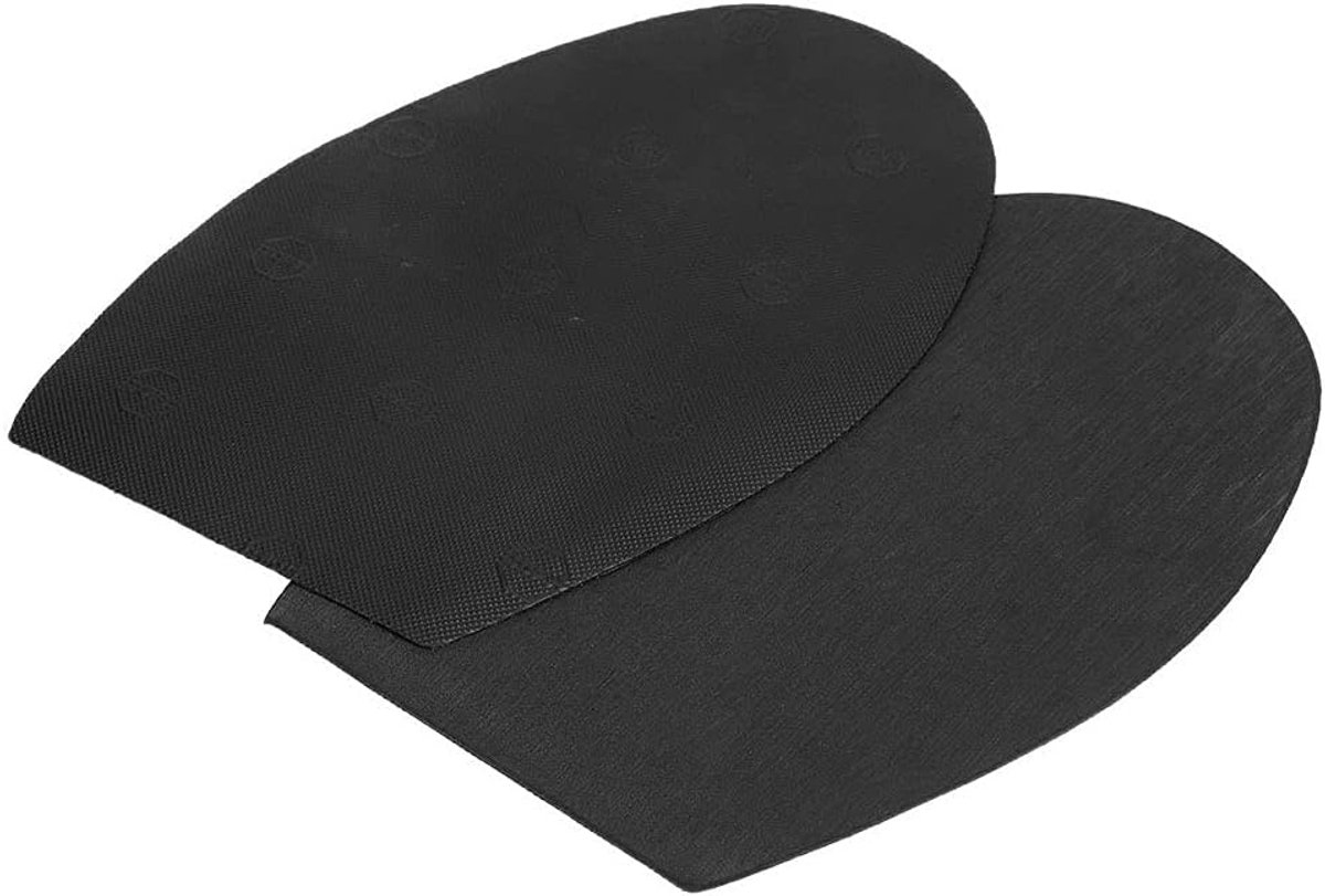 Antislipzool, antislipzool, slijtvaste rubberen hakken, 1 paar schoenen, rubberen zoolreparatie, antislip buitenzolen (ZWART)