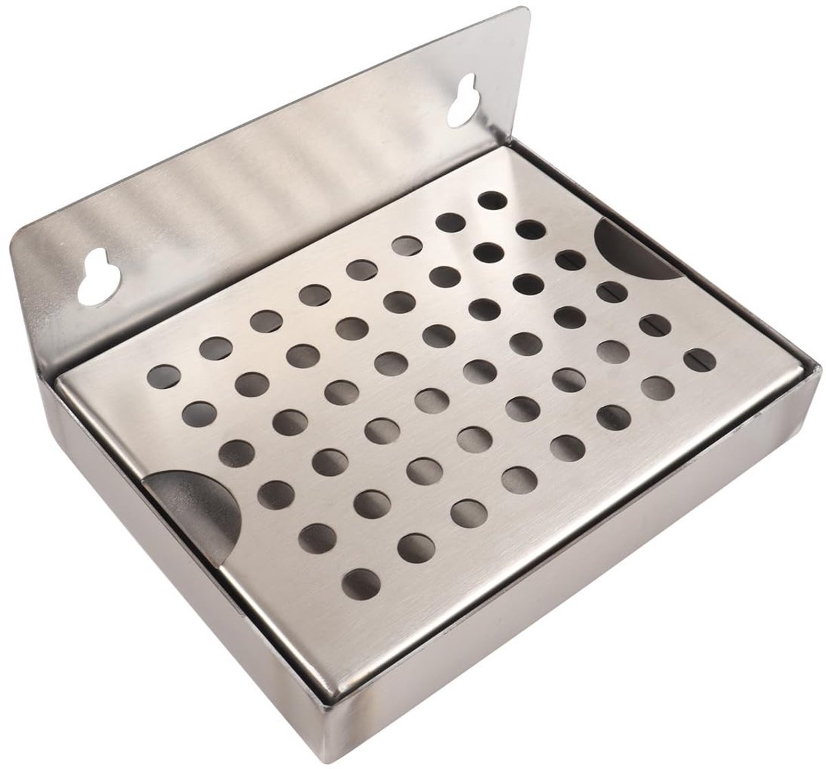 Omgoods - Roestvrijstalen Wandgemonteerde Lekbak 152,4mm x 114,3mm - Waterdicht en Duurzaam