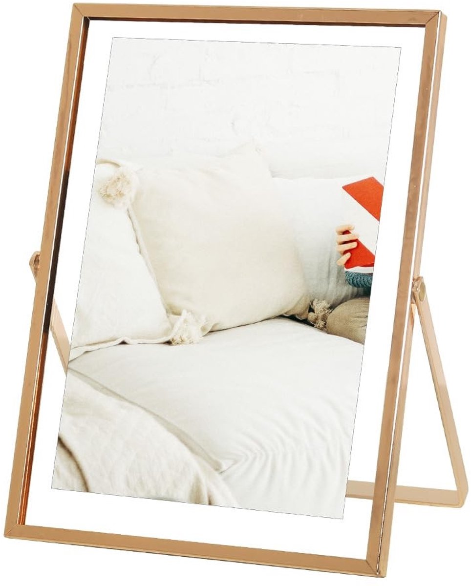 Omgoods - 5x7 Messing Fotolijsten in Vintage Stijl - Perfect voor Herinneringen