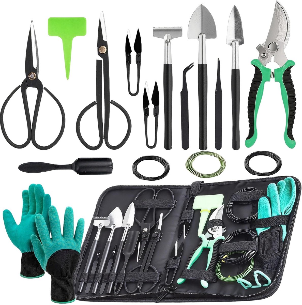 Omgoods - 24-delige Bonsai Tuingereedschapsset voor Beginners