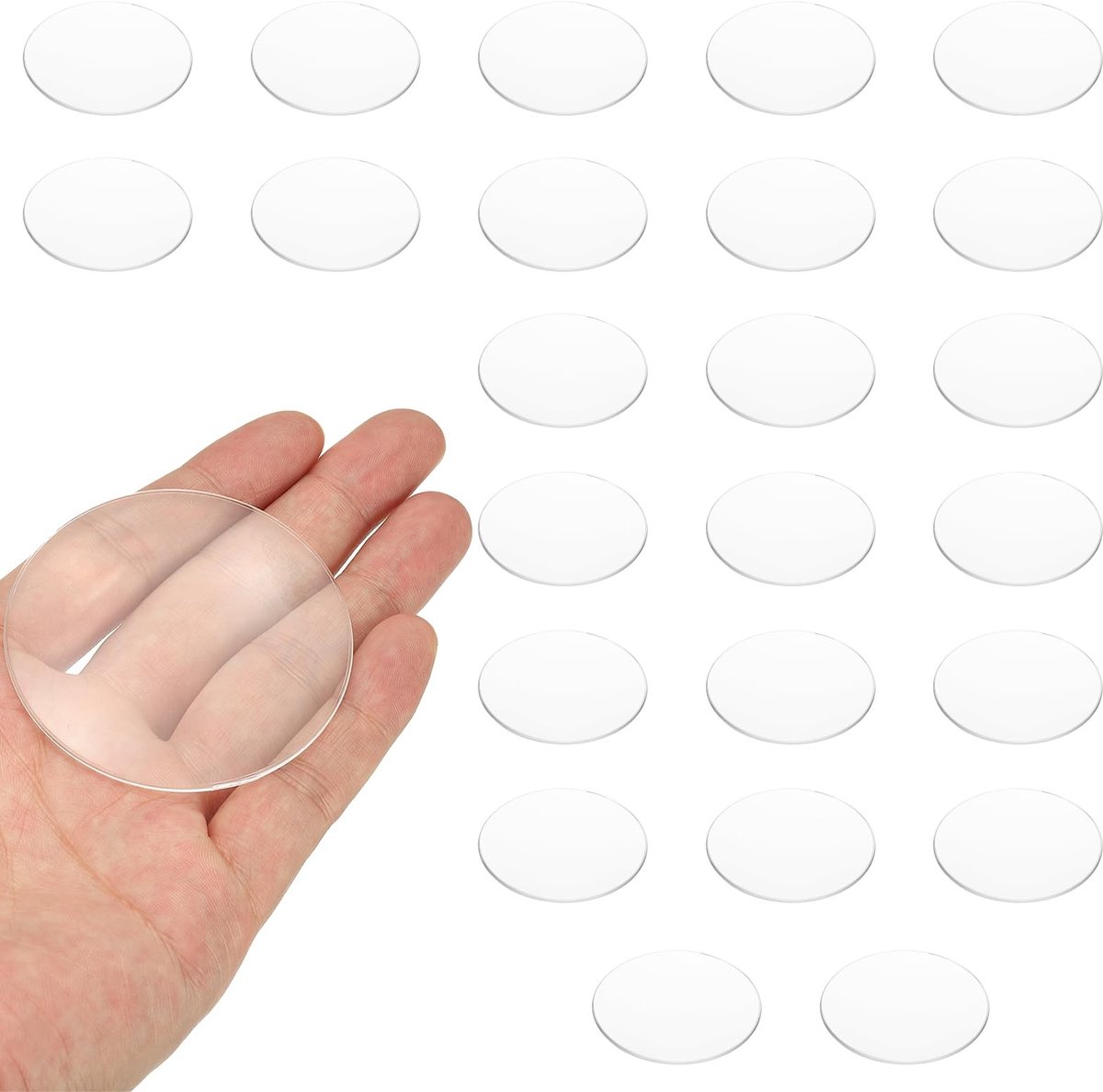 Omgoods - 24 Stuks Biconvex Lensen - Sferische Optische Lenzen voor DIY en Wetenschap
