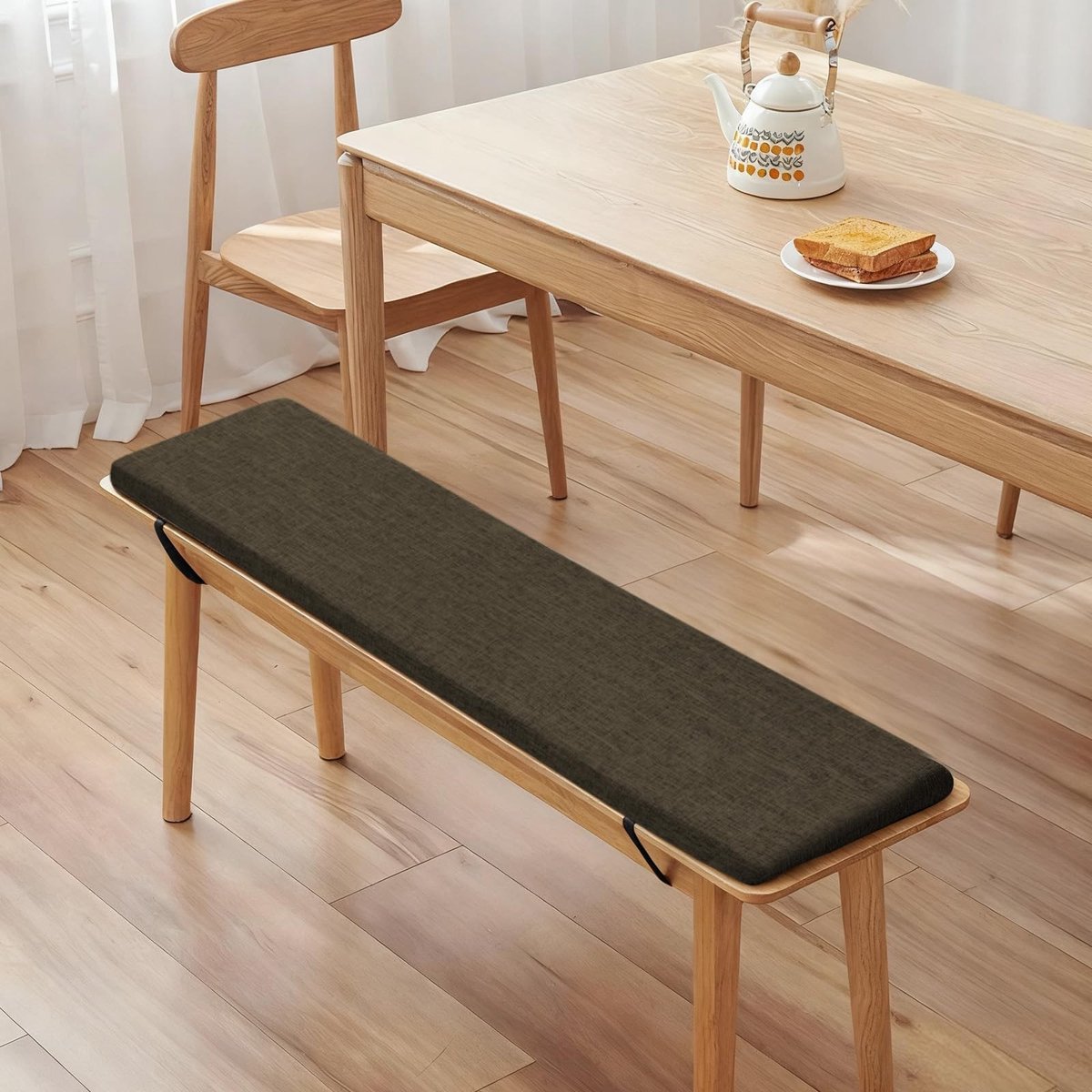 Omgoods - Buitenbank Kussen 100x40x5 cm, Wasbaar en Antislip