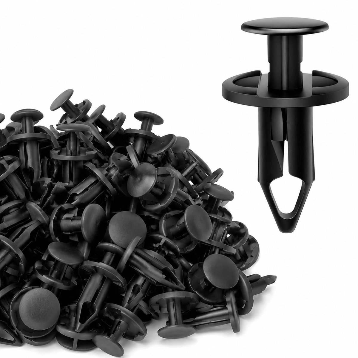 Klinknagels kunststof, spatbordklinknagels, bevestigingsclips autoclips, autobevestigingsclips, bumperversterkingsclips, kunststof klinknagels bevestigingsset clips voor auto (50