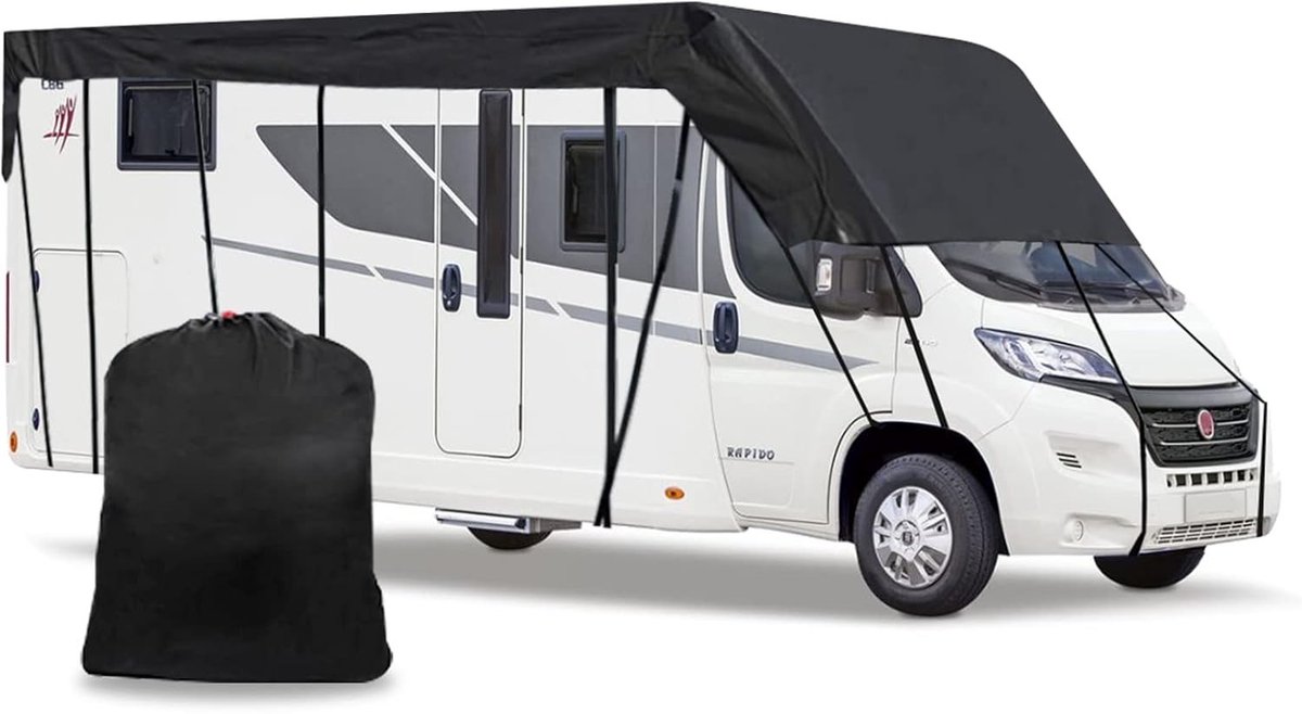 Daktent voor Campers 6.5 x 3 m - 210D Waterdichte Caravanzeil - UV-bestendig - Bescherming voor uw caravan - ShopVlot