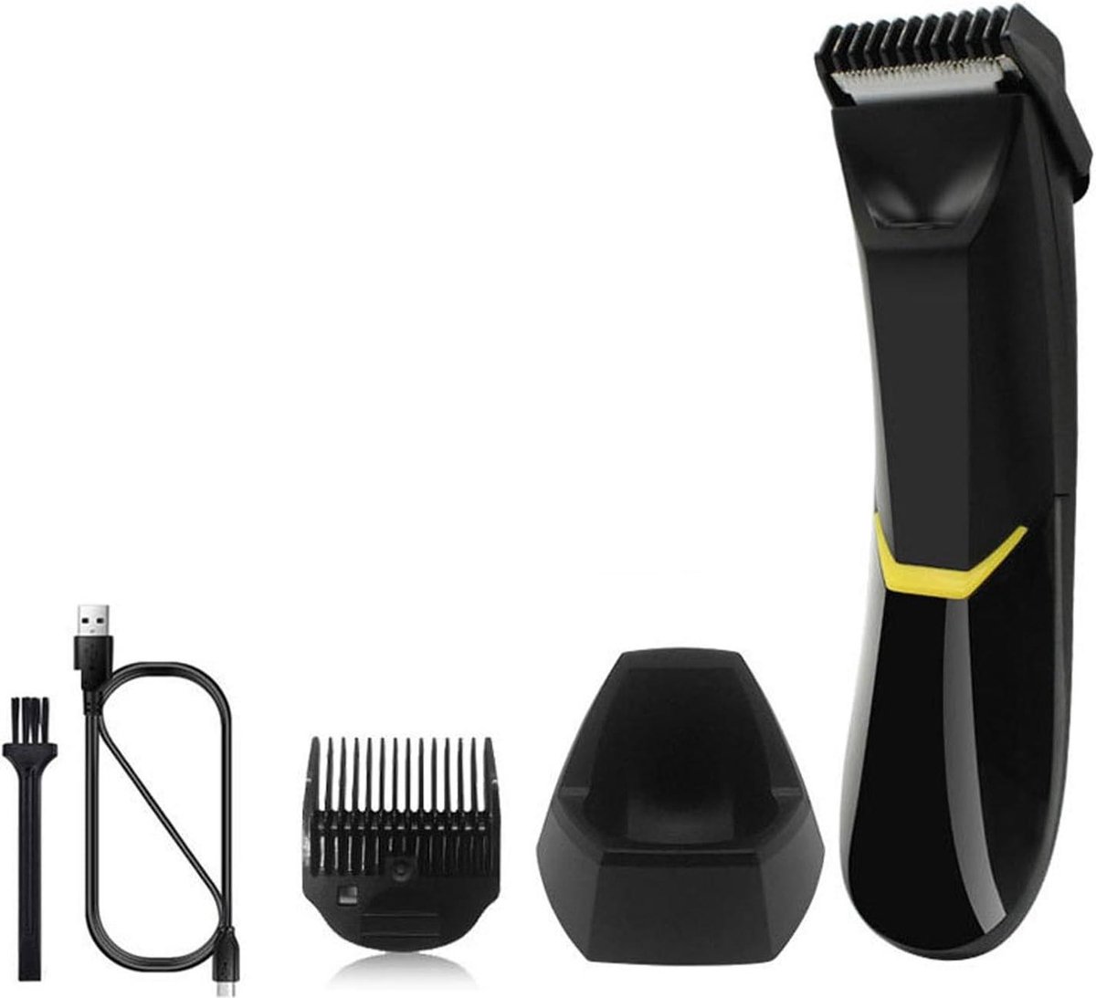 Elektrische Lichaamstrimmer - Intieme Trimmer Mannen - Persoonlijke Verzorging - Ingebouwd LED-licht - 14.5 x 4 cm - Wit