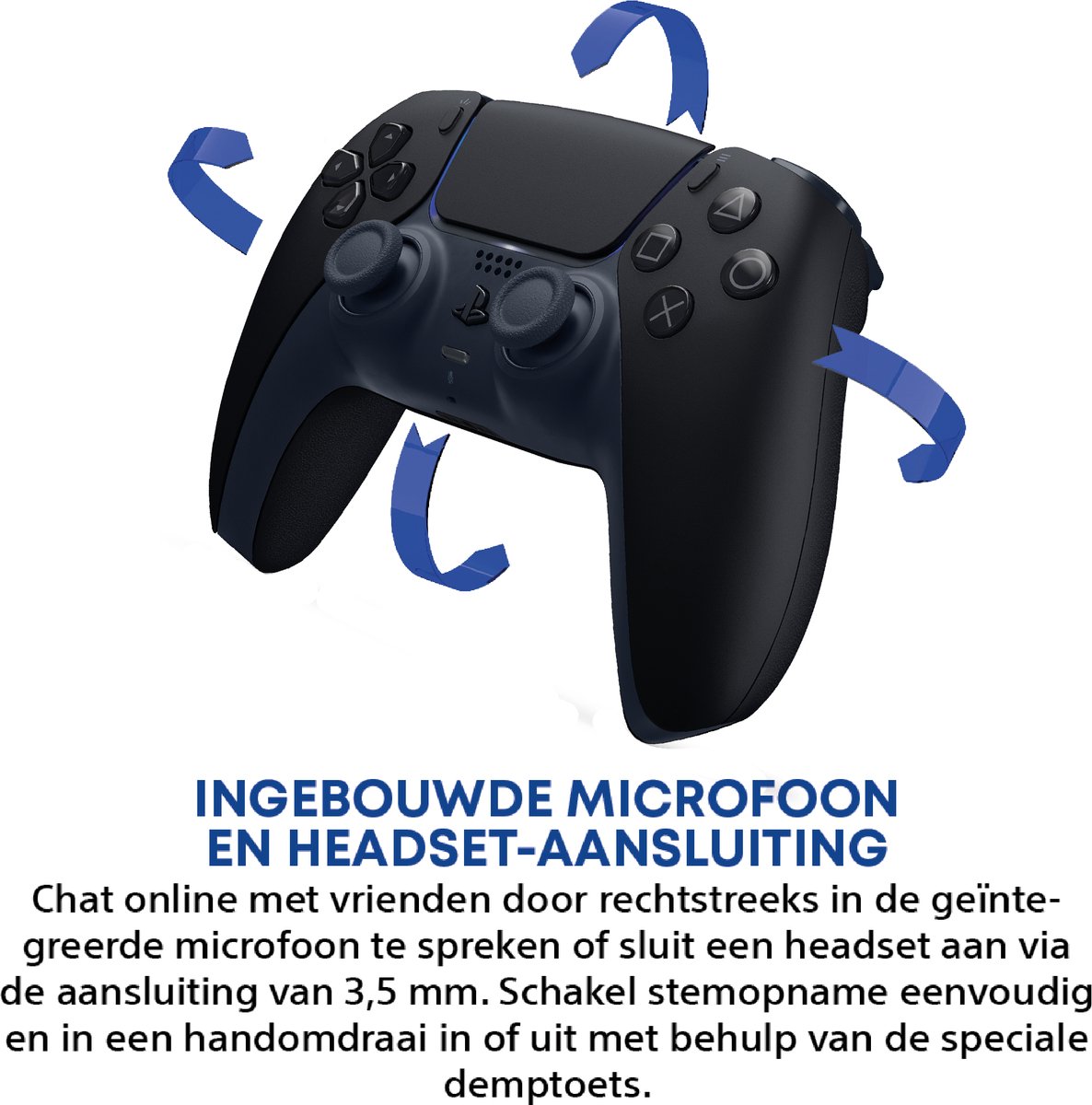 Sony PS5 DualSense Draadloze Controller - Midnight Black – foto 2