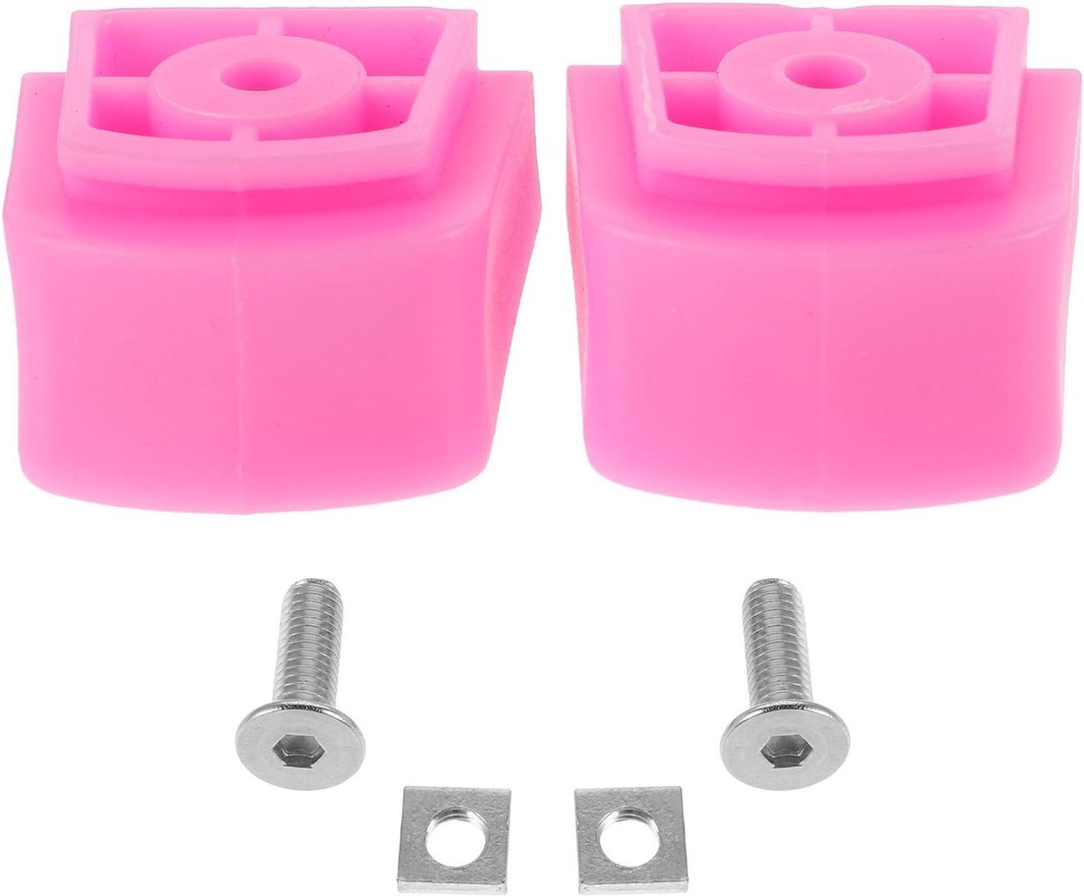 Inline Remblokken - Rolschaats Remmen - Veilig Skaten - Antislip Rubber - 4.50X4.10X2.80CM - Diep Roze