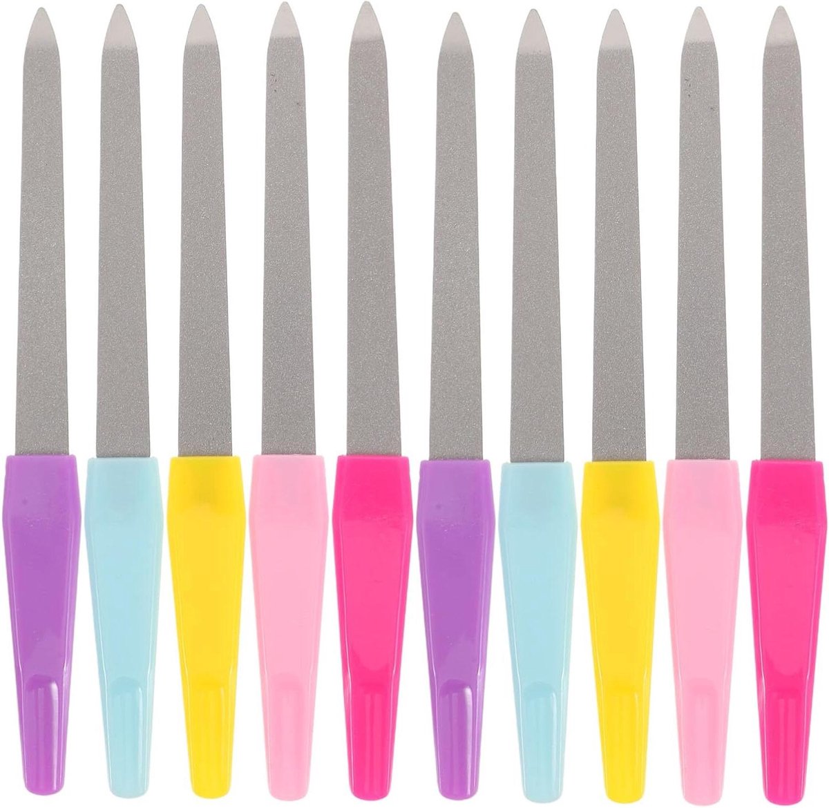 Manicure Hulpmiddelen - Nagelvijlen Set - Nagelverzorging Thuis - Dubbelzijdig Ontwerp - 15.7 cm Lengte - Diverse Kleuren