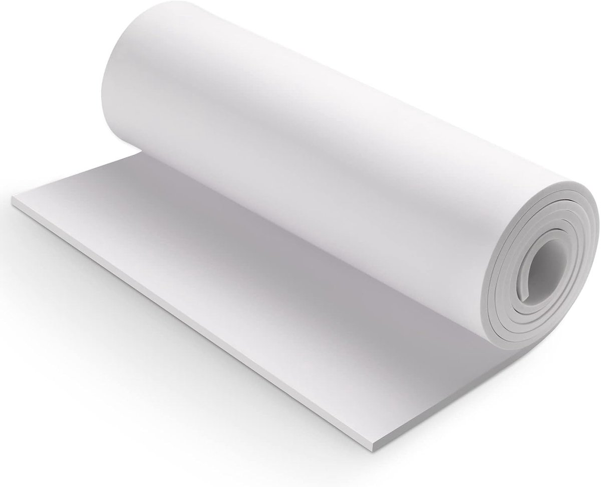 5 mm witte vellen EVA-schuim, 150 x 35,3 cm, rollenspel schuimvellen