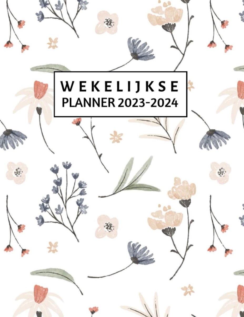wekelijkse planner 2023-2024 - 24 maanden - maandkalender - overzichtelijke planning - ShopVlot