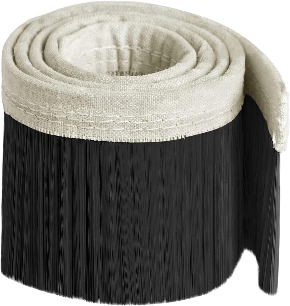 Stofzuiger, graveermachine, stofhoes, 70 mm/100 mm borstel, stofzuiger, graveermachine, stofkap voor CNC-router voor spindelmotor freesmachine (zwart, 2 m x 100 mm)