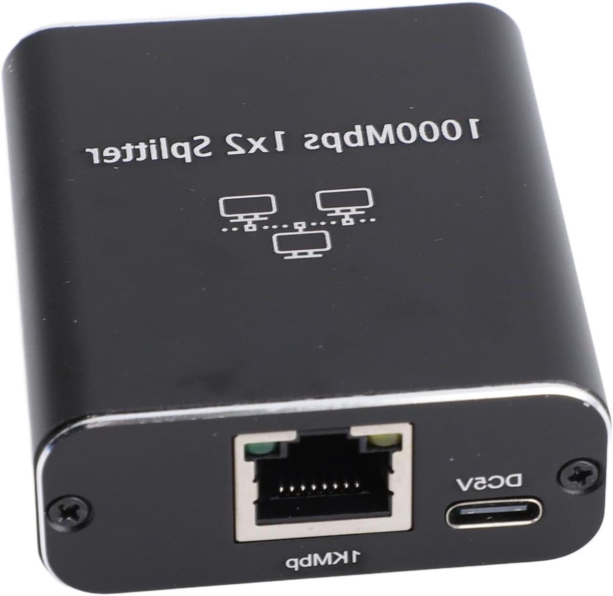 Ethernet Splitter - RJ45 Splitter - Online Gaming - Aluminium Constructie - 1000 Mbps - Grijs