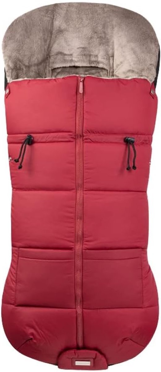 Voetenzak Kinderwagen - Winterzak Slaapzak - Warm Blijven - Waterafstotend Ontwerp - One Size - Roos Rood