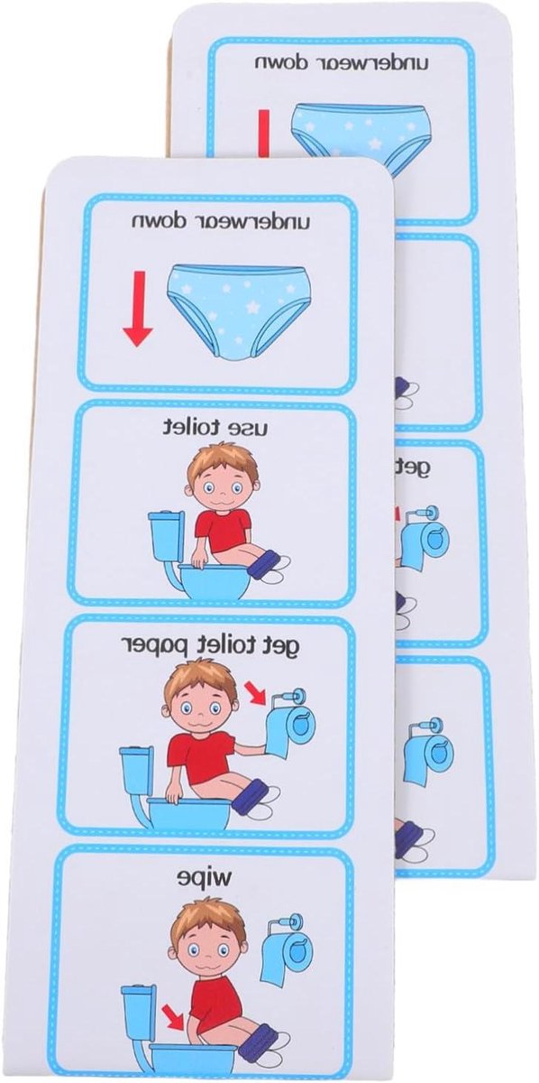 Stickers Zindelijkheidstraining - Peuter Routinekaart - Kinderen Leren - Visueel Schema - 51 x 10 cm - Multi