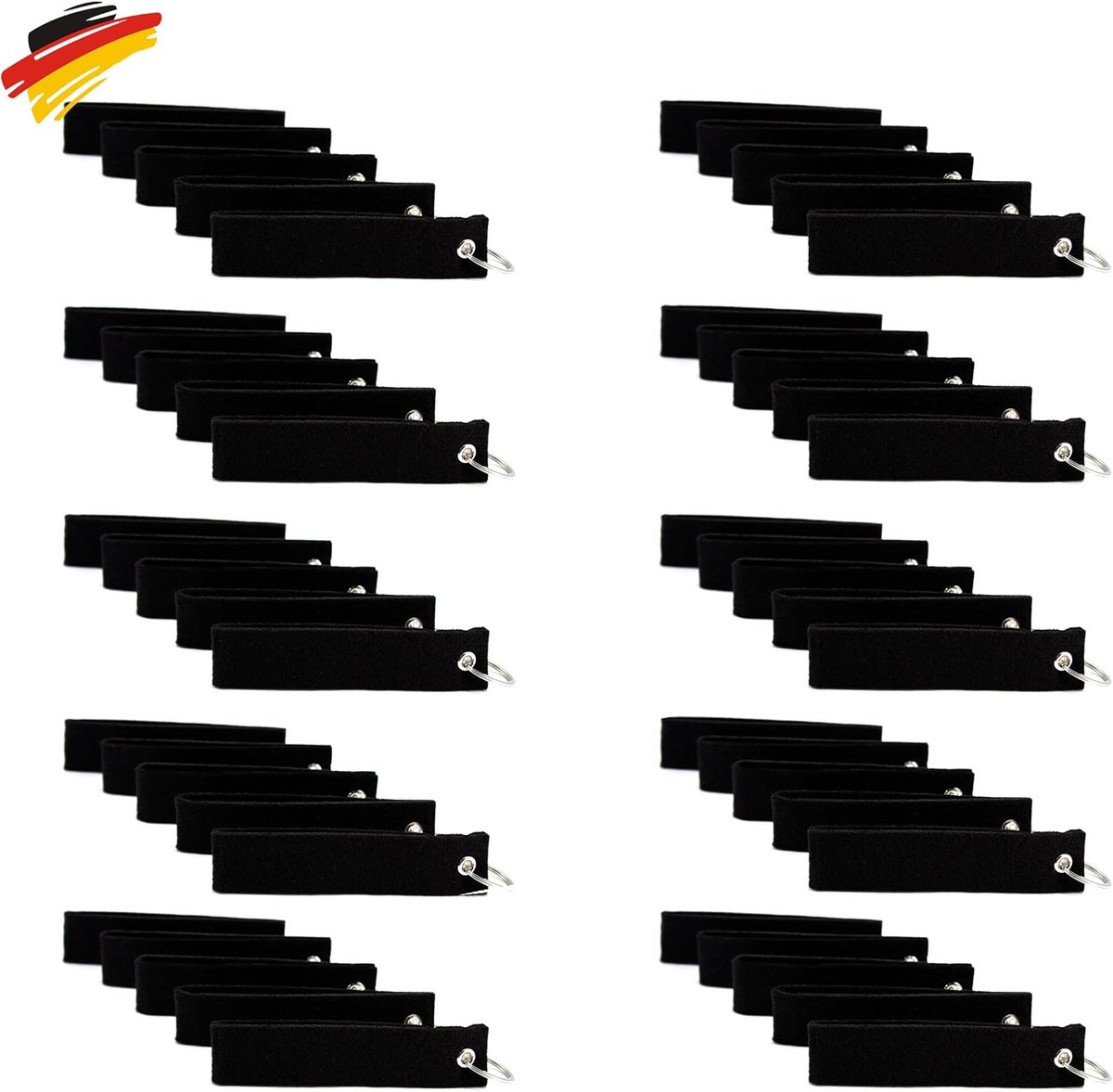 Vilten sleutelhanger in verschillende maten en kleuren, om te beplotten, knutselen en zelf vorm te geven.
