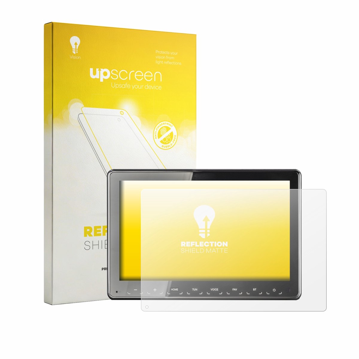upscreen - Screenprotector voor Zenec Z-N975 - Folie Beschermfolie anti glare matte