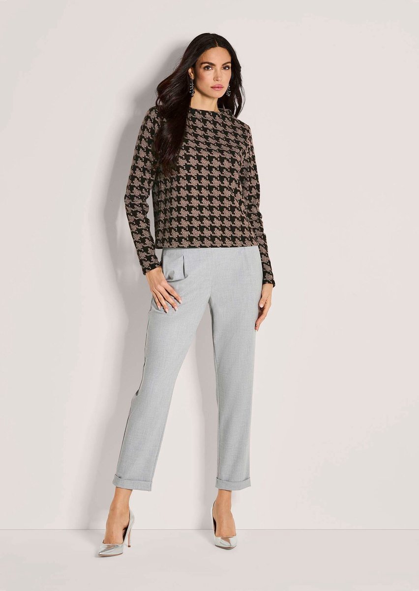 MADELEINE Sweatshirt Sweatshirt met pied-de-poule-motief
