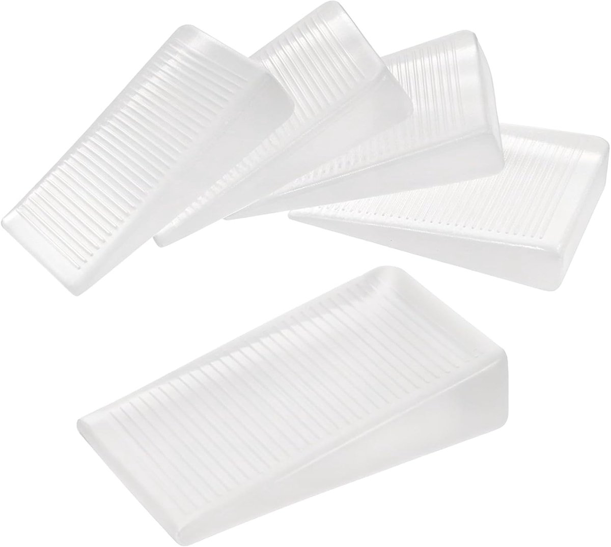 4 stuks rubberen wiggen, plastic transparante tafelshangels toiletshandels meubels leveler wiggen voor wiebelige ongelijke vloeren (10 mm)