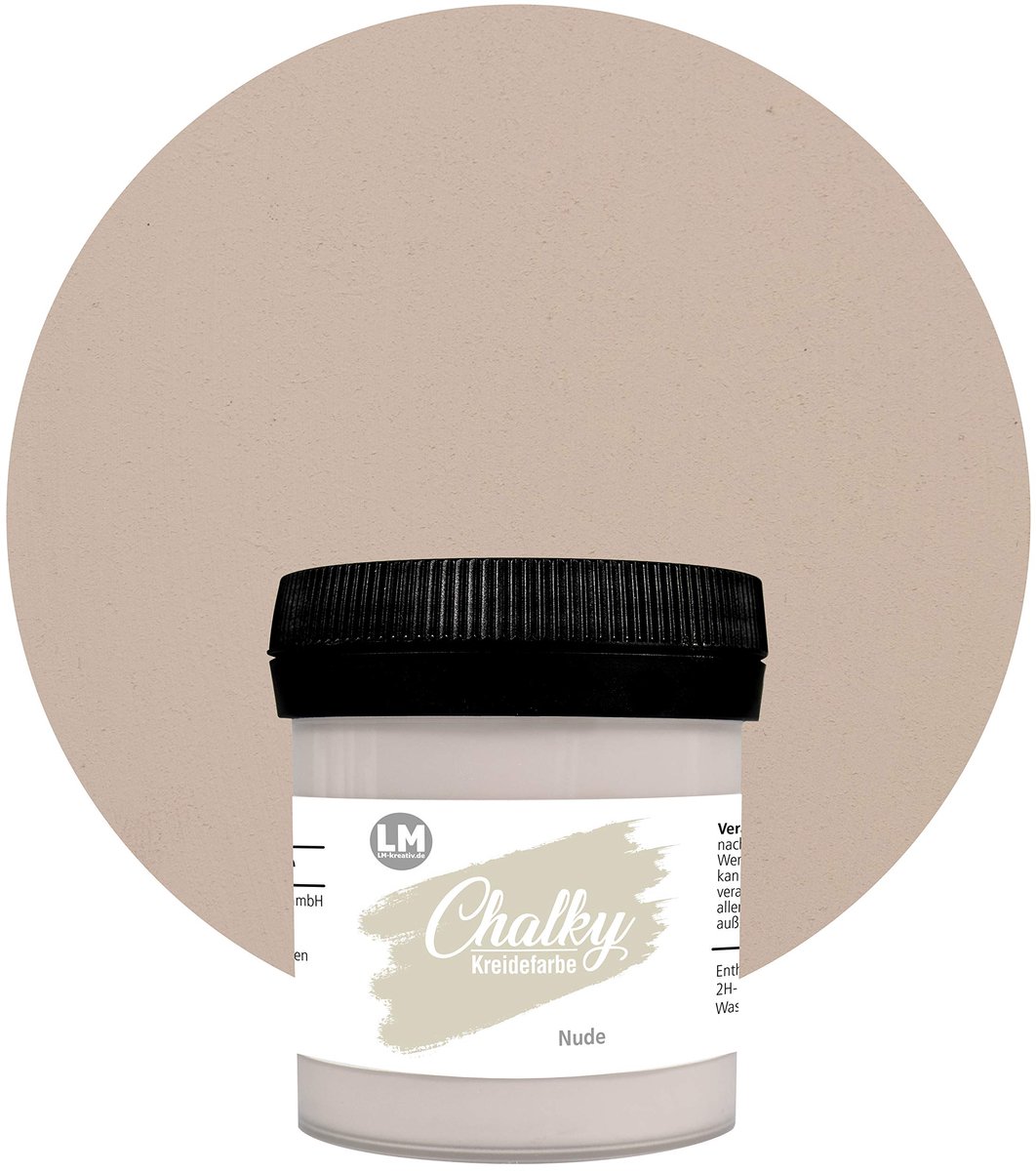 LM-Kreativ Chalky Chalk Paint - krijtverf - Nude - 100 ml - mat en fluweelzacht