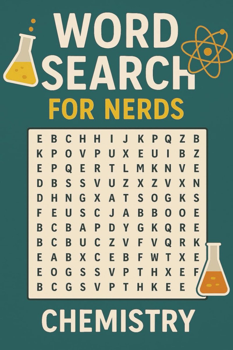 SEARCH FOR NERDS - CHEMISTRY: A Reaction-Packed Puzzle Book for Curious Minds!