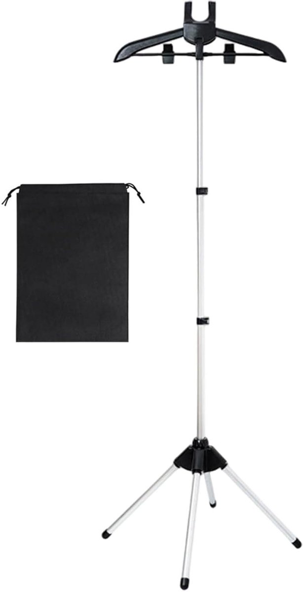 Kledingstomer Standaard - Stoomrek Kleding - Kreukvrij Maken - In hoogte verstelbaar - 335-63 inch - Zwart
