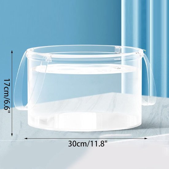 Opvouwbare Emmer Transparante - Ruimtebesparende Vouwemmer voor Kamperen & Tuinieren - Ook als Koelbak voor Fruit & Drinken - Waterdicht & Stevig - Met Handvatten - Voor Schoonmaken, Vissen, Keuken & Badkamer - Lichtgewicht & Draagbaar - Maat L — afbeelding 5