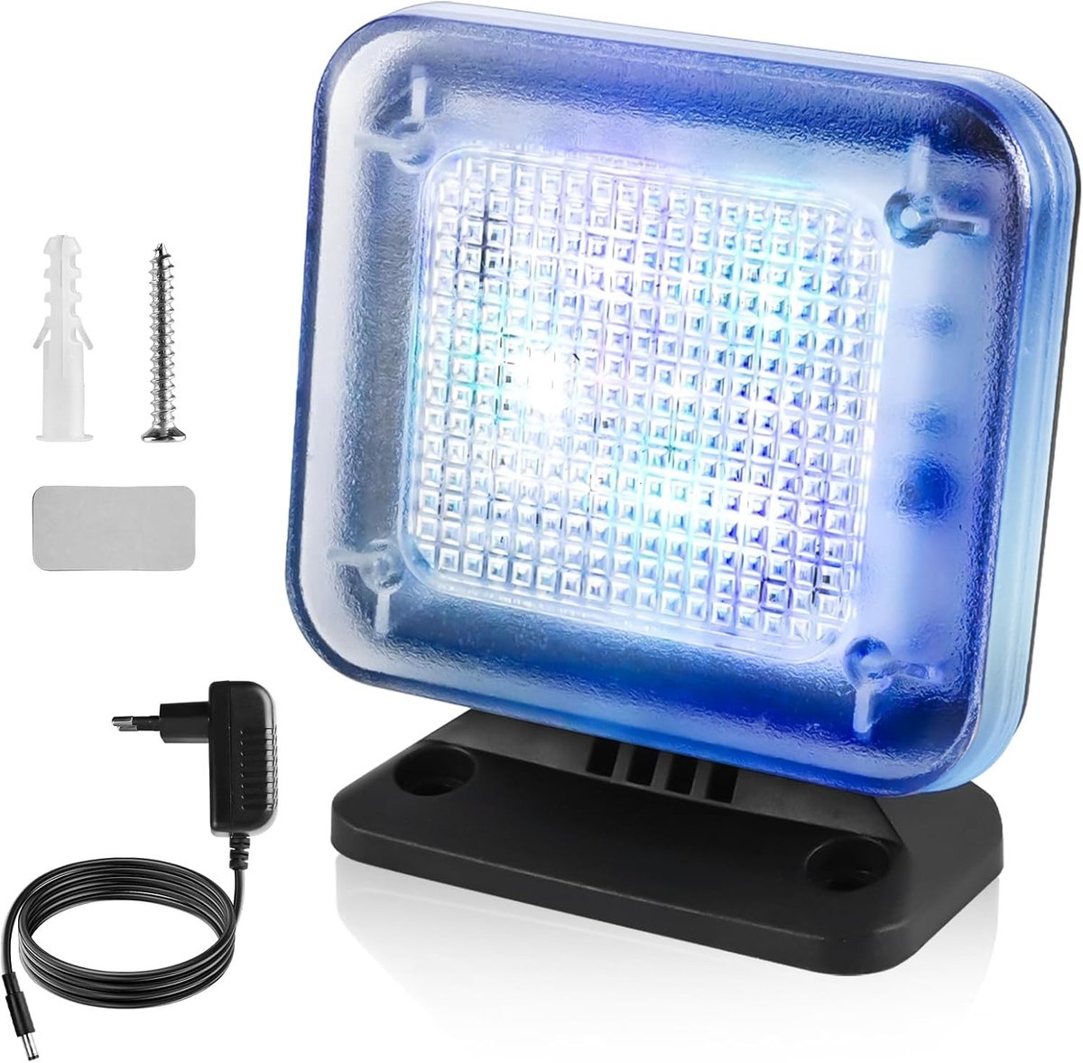 TV Simulator - Dummy TV - Inbraakbeveiliging - 12 LEDS met kleureffect - Niet gespecificeerd - Zwart