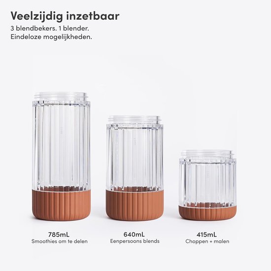 Krachtige Blender Set - Smoothie Maker Persoonlijke Blender - Gezonde Drankjes Maken - Inclusief 3 To-Go Bekers - 850 Watt — afbeelding 4