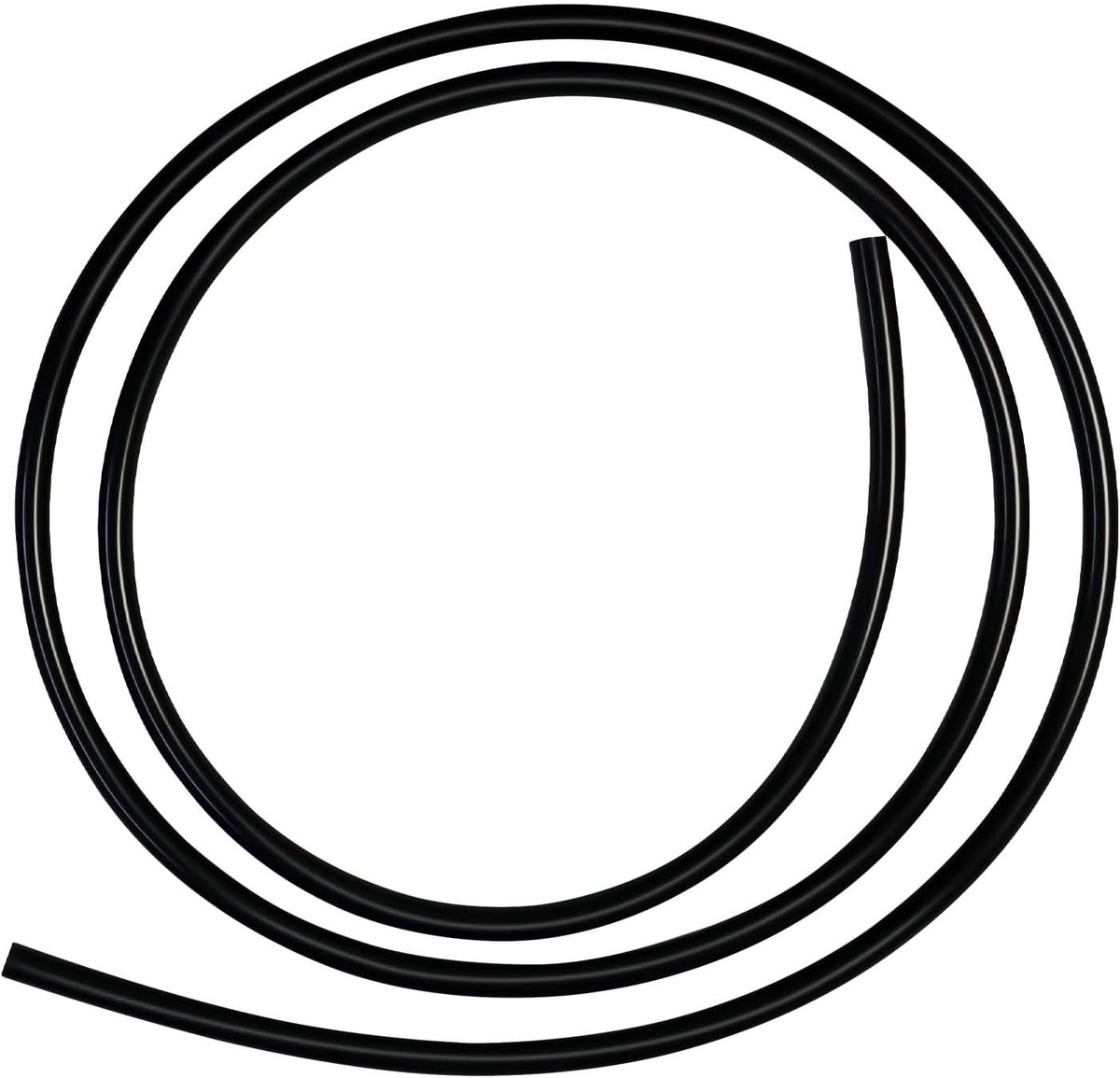 siliconen slang, 5 mm binnendiameter x 8 mm buitendiameter 2,5 m lengte siliconen slang voor aquariumpompen en luchtslangen, zwart
