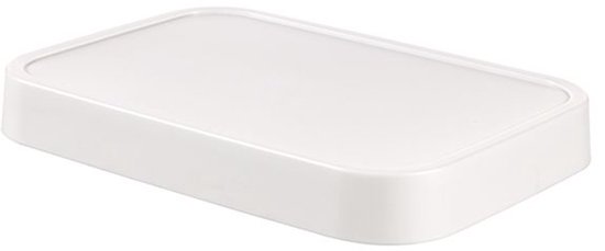 Witte Curver Infinity wasmand met deksel, 60 liter.