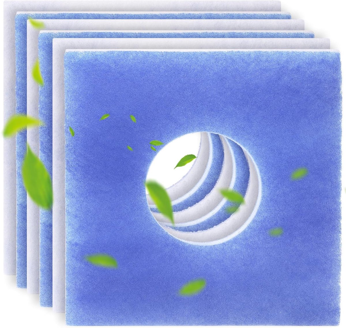6 ventilatiefilters voor Limodor ventilatoren Limot LF/Elf ombouwset F/C en type F LF/5 00010 LIG, vervangingsfilter, stoffilter, luchtfilter voor badkamerventilatie