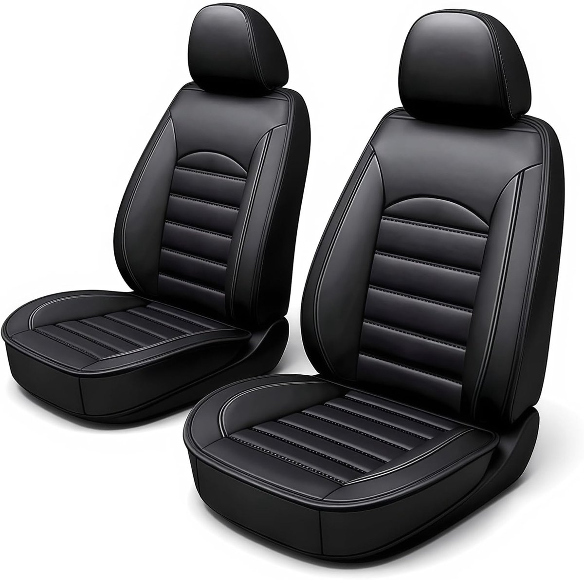 Duurzame, waterdichte en ademende universele kunstleren stoelhoezen voor 2 voorstoelen C3, C3 Aircross, C3 Picasso, C5 Aircross, C5X, C6, DS4, DS5