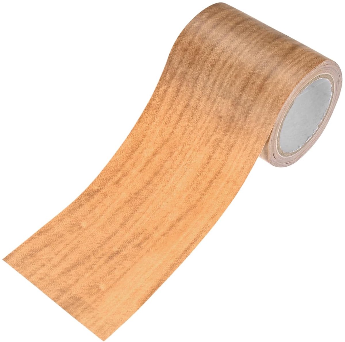 METERXITY Plakband in hout-look, 57 mm x 45,7 m, sierlijsten, zelfklevend, randomranding, meubelrandband, waterdichte vloerreparatieband voor meubels, tafels, deuren (kastanjeesdoorn)