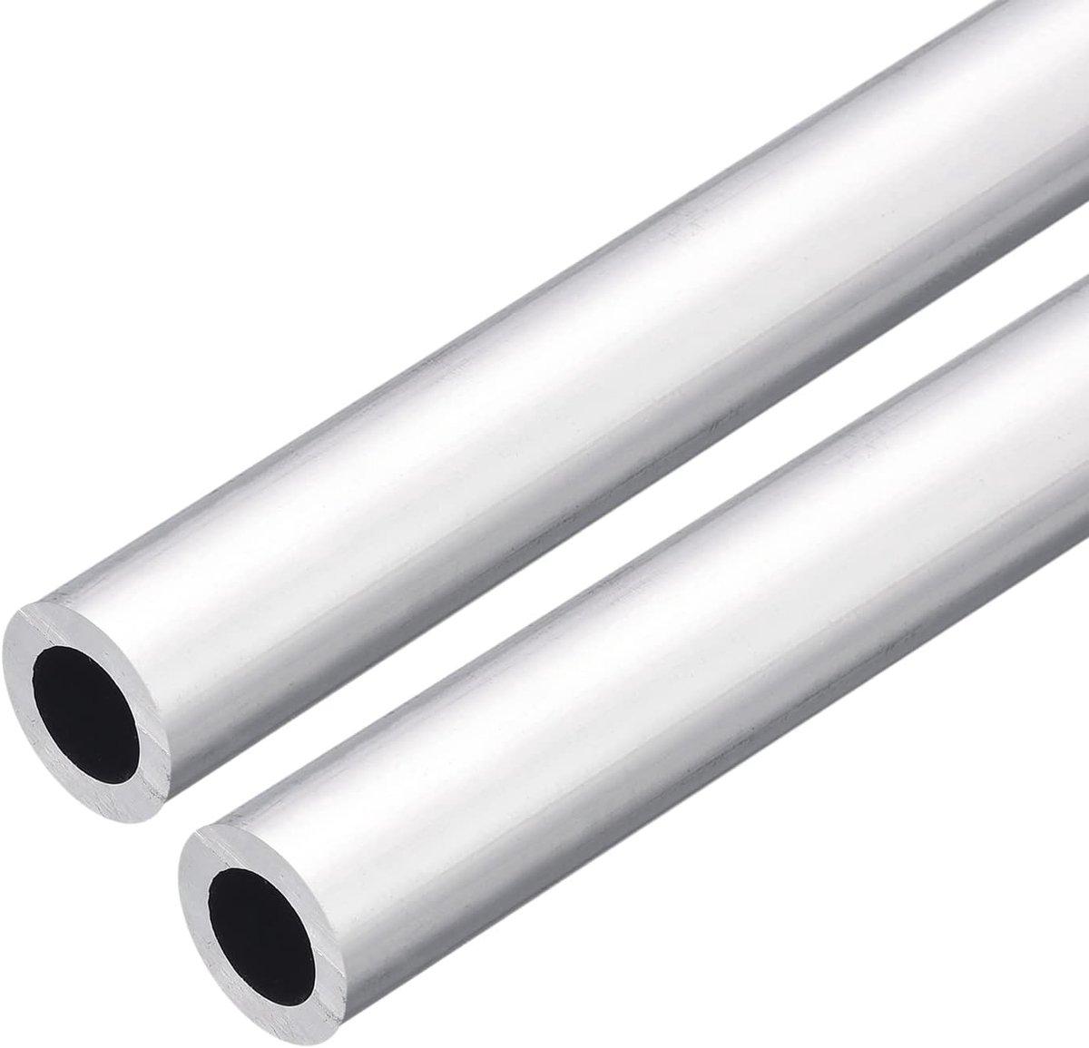sourcing map 2 stuks 6063 aluminium ronde buis 16 mm AD 10 mm binnendiameter 200 mm lengte buisleiding slangen voor industrie knutselprojecten