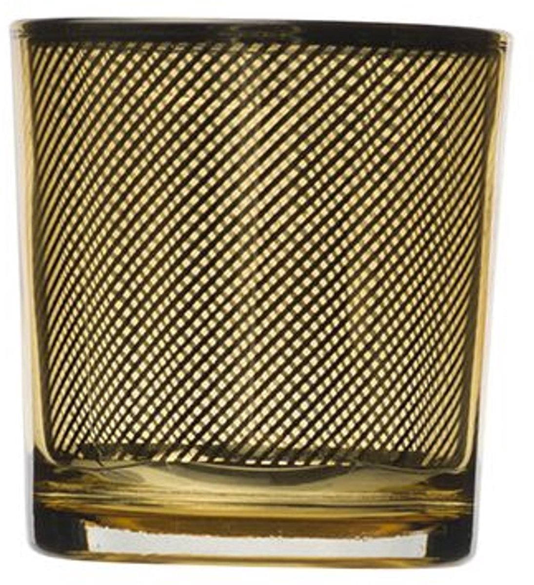 Cosy @ Home Theelichthouder Goud Rond Glas B7,3 H8