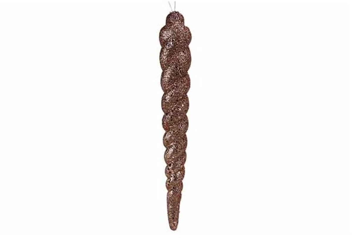 Hanger - cone - glitter roze