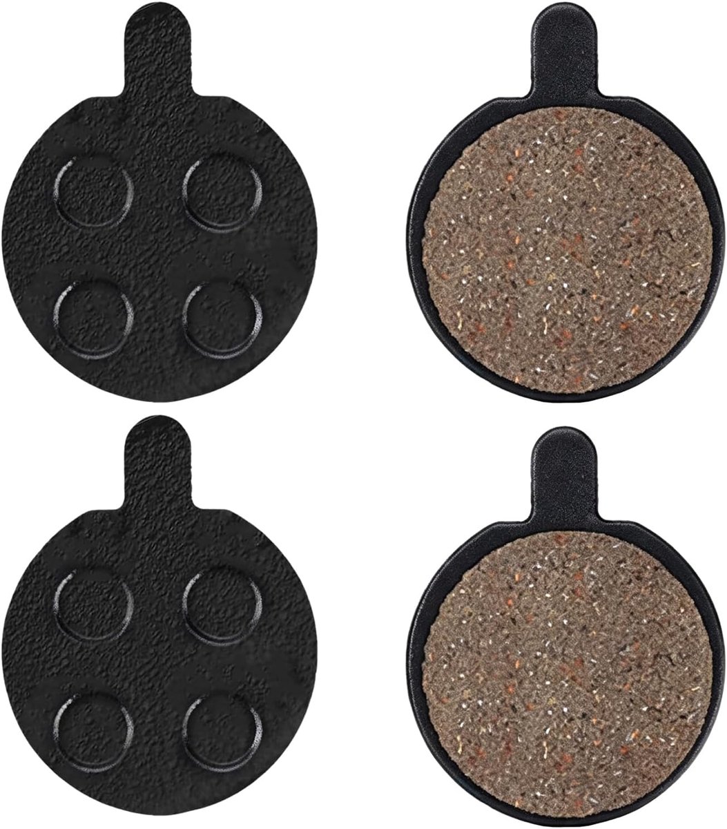 2 paar remblokken, half-metallic materiaal, remblokken voor elektrische scooter, slijtvast, geruisloos, eenvoudige montage voor elektrische scooters van gangbare modellen