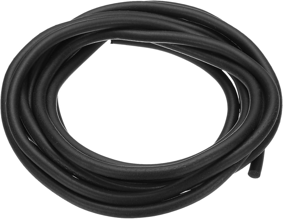 Siliconenschuim afdichtingsstrip, 3 M (9,8FT) 6 mm (0,24 inch) Dia Backer Rod Ronde Solid Spons Rubber Weerstrippingskoord met hoge dichtheid voor het afdichten van spleetblokkering isolatie