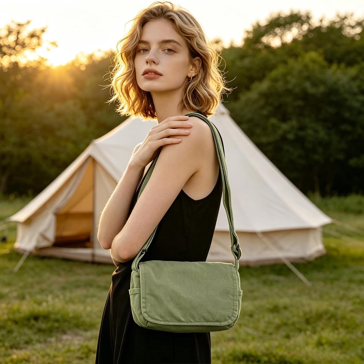 schoudertas, met verstelbare schouderriem, casual stijl, crossbody schoudertas voor dagelijks gebruik en reizen