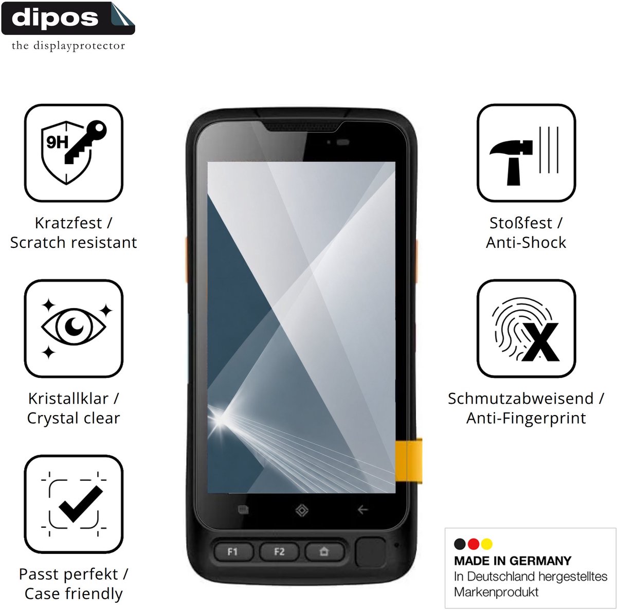 dipos – 2x Pantserfolie geschikt voor Conker SX50 | 9H Screenprotector
