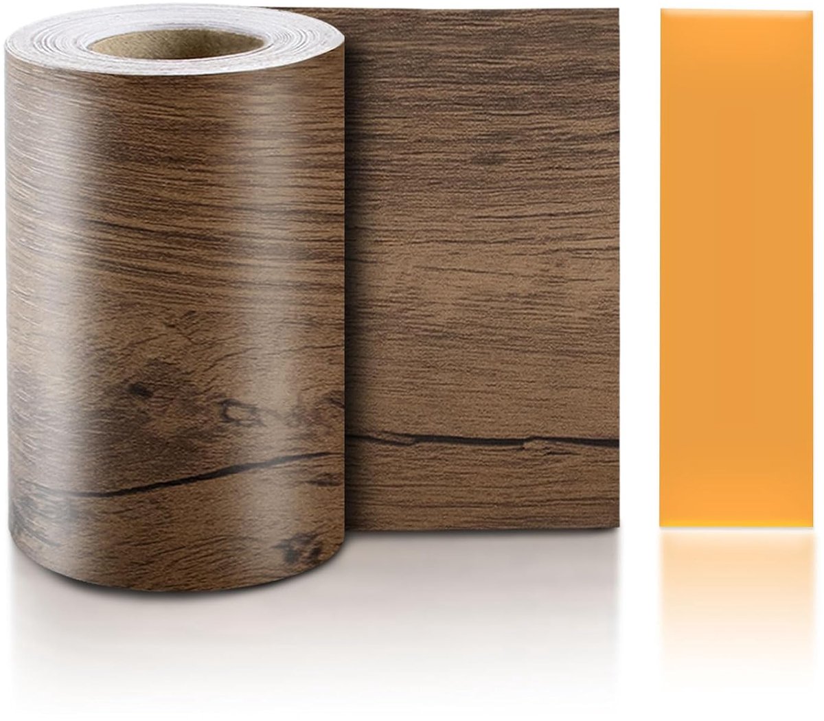 rand houtnerf (10 cm x 10m), tapetenrand reparatie zelfklevend folie, plinten zelfklevend houtcontactpapier voor meubels, deur, vloer, wandtegels