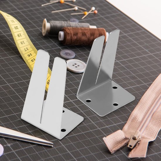 Zipper Jig Tool 2pcs - RVS Zipper Jig Slider - V-groef ontwerp - Eenvoudig in gebruik - ShopVlot — afbeelding 2