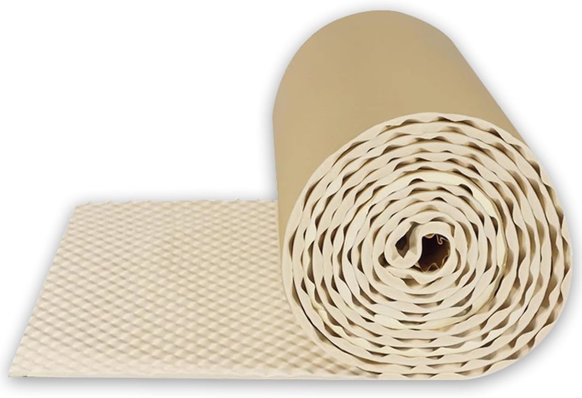 Geluidsisolerende Schuimrolpanelen Auto-geluiddempende Mat Isolatieschuim hoge Dichtheid Eierkrat Akoestisch Schuim Geluid Absorberend Katoen voor KTV A(Size:20mm Thick(1*10m),Color:Wit)