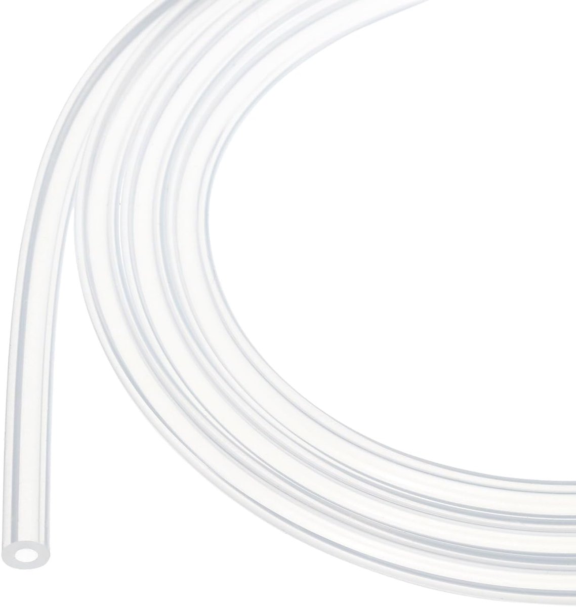 1m (3ft) Siliconen Slang 3mm ID 6mm OD Helder Industriële Plastic Slang Pure Siliconen Slangen voor Pomp Hevelen Afvoer Irrigatie Brouwen, 1/8" x 1/4"