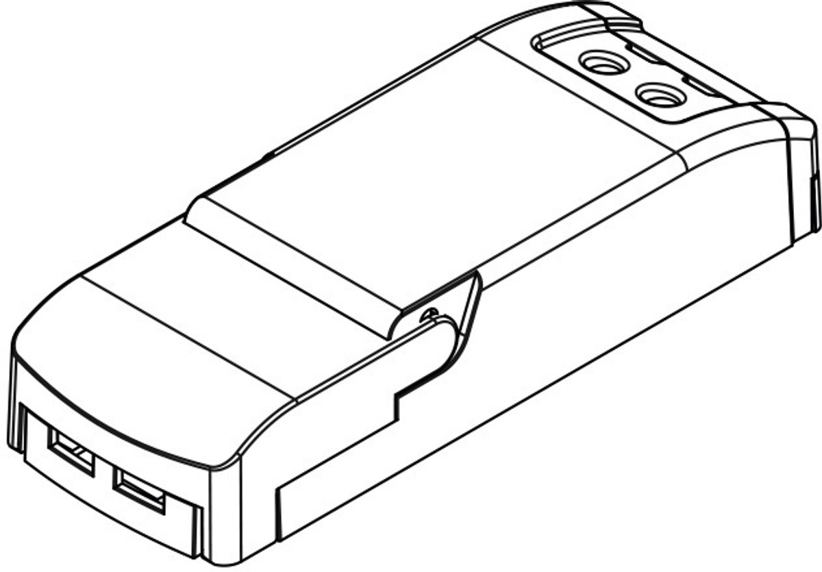 LED driver triac dimbaar 12W 300mA, uitgangsspanning 20-40V DC, IP20, voor Modriz AR111